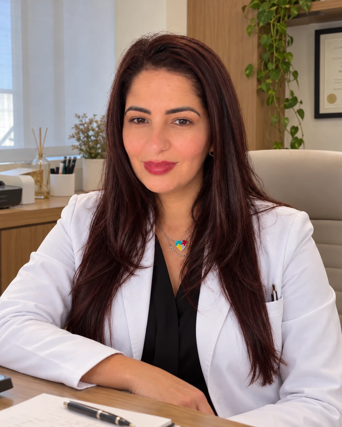 Michelle Noronha, fonoaudióloga, na Clínica Médica NeuroCare
